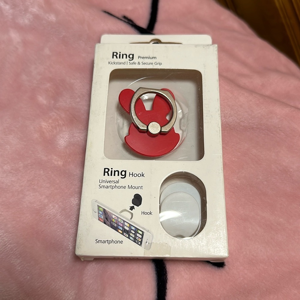 Ring Premium Rabbit Universal Smartphone Mount Kickstand & Hook